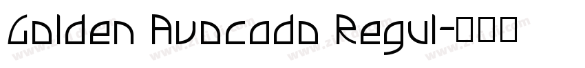 Golden Avocado Regul字体转换